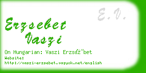 erzsebet vaszi business card